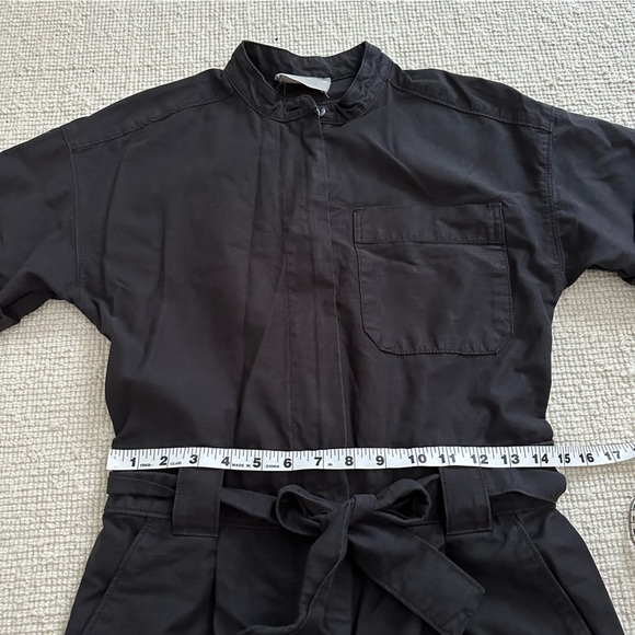 Everlane fatigue belted short sleeve crop jump suit organic cotton - Picture 11 of 12